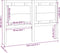 vidaXL - Hoofdbord - 145,5x4x100 - cm - massief - grenenhout - grijs