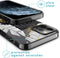 iMoshion Hoesje Geschikt voor iPhone 12 Pro / 12 Hoesje Siliconen - iMoshion Design hoesje - Meerkleurig / Zwart / Goud / Glamour Botanic
