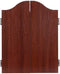 Longfield Darts - Houten kabinet - Dartbord 46 cm - 6 Steeltip pijlen - Kleur Rood/Bruin
