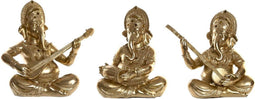 Decoratieve figuren DKD Home Decor Hars Indiaas (31 x 15,5 x 30 cm) (3 Stuks)