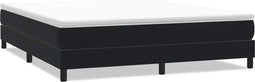 vidaXL - Boxspringbed - zonder - matras - 180x220 - cm - fluweel - zwart