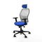 Piqueras y Crespo 2D036N2 - Bureaustoel - Verstelbare hoofdsteun - Blauw