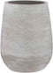 Mica Decorations Vaas Victor rond grijs mat - H 30 x Ø 25 cm - Bloempot hoog - Bloemenvaas