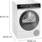 Siemens WQ46B2D0AM - Warmtepompdroger - 9 kg - autoDry - 59 dB - Energieklasse B - Wit
