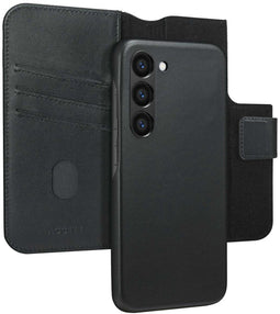 Accezz Samsung Galaxy S23 - Leather Bookcase 2-in-1 met Magnetische Ring - Zwart