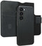 Accezz Samsung Galaxy S23 - Leather Bookcase 2-in-1 met Magnetische Ring - Zwart