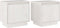 vidaXL - Nachtkastjes - 2 - st - 40x30x40 - cm - massief - grenenhout - wit