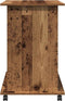 vidaXL - Computerbureau - 80x50x75 - cm - bewerkt - hout - oud - houtkleurig