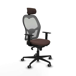 Jorquera Piqueras y Crespo 1D036G2 - Bureaustoel met hoofdsteun - Verstelbare hoogte - Grijs Donkerbruin