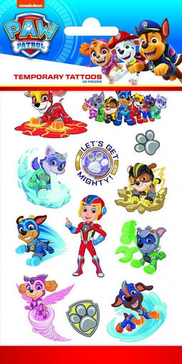 Funny Products Kindertattoos Mighte Pups Junior Papier 12 Stuks