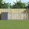 vidaXL - Hondenhok - met - ren - 110x405x110 - cm - gegalvaniseerd - staal - antraciet