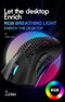 ZIYOU LANG X3 - Draadloze Gaming Muis - RGB Honeycomb - Zwart