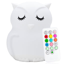 Sleepy Friends Uiltje - Nachtlampje Kinderen - Dimbaar - 8 Kleuren - USB Oplaadbaar
