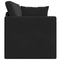 vidaXL - Vloersofa - Bed - 2-in-1 - Zwart - 213x144x60 - cm - Velours