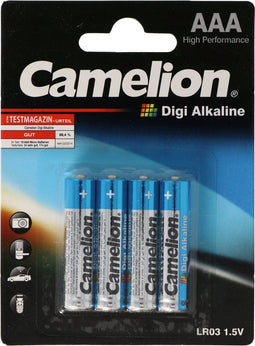Camelion LR03 - Micro Alkaline Batterijen - Digi-Alkaline - 4 stuks