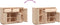 vidaXL - Dressoir - 110x34x75 - cm - massief - grenenhout