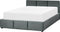 BOUSSE - Tweepersoons boxspring - Donkergrijs - 160 x 200 cm - Fluweel
