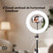 Infinity Goods Ring Light - LED - 3 Kleuren - Verstelbaar Statief Tot 186cm - Zwart