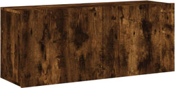 vidaXL - Tv-meubel - wandgemonteerd - 100x30x41 - cm - gerookt - eikenkleurig
