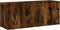 vidaXL - Tv-meubel - wandgemonteerd - 100x30x41 - cm - gerookt - eikenkleurig