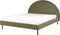 MARGUT - Bed - Groen - 160 x 200 cm - Bouclé