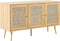 Beliani PEROTE - Sideboard - Lichte houtkleur - Rotan