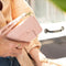 Selencia Hoesje Geschikt voor Samsung Galaxy S20 Hoesje Met Pasjeshouder - Selencia Surya 2-in-1 Uitneembare Vegan Lederen Bookcase - Roze