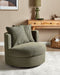 Draaifauteuil DALBY Stof Donkergroen