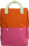 Sticky Lemon Backpack/Boekentas Large Better Together - Colourblocking - Gravel Orange - Rosette Pink