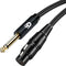 Drivv. Premium XLR Kabel - XLR female naar 6.35 mm Jack Male - 24K vergulde connectoren - 3 meter