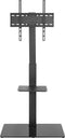 TV standaard - statief voor tv monitor - draaibaar 70 graden - hoogte verstelbaar 134 cm tot 146 cm - VESA 200x200 400x400