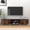 vidaXL - Tv-meubel - 180x31,5x40 - cm - bewerkt - hout - gerookt - eikenkleurig