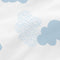 Kussen HappyFriday Basic Blauw Wolken 60 x 40 cm