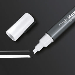 Sigel krijtmarker - beitelpunt 1-5mm - afwasbaar - wit - SI-GL181
