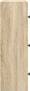 vidaXL - Boekenkast - 40x24x77 - cm - bewerkt - hout - sonoma - eikenkleurig