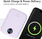 imoshion MagSafe Powerbank 10000 mAh - Snellader 22.5W - Draadloos en bedraad opladen - Lila