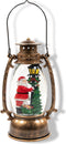 Anna's Collection - Lantern With Santa In Glitter Lighted Water Led...