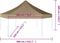 vidaXL - Partytent - inklapbaar - zeshoekig - 3,6x3,1 - m - taupe - 220 - g/m²