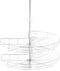 vidaXL - Draadmand - keuken - 2-laags - 270 - graden - 71x71x80 - cm - zilverkleurig