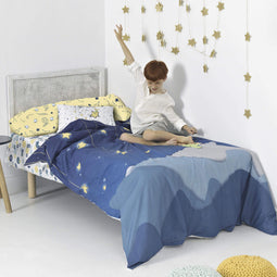 Happy Friday Duvet cover set 2 pieces La nuit 180x220 cm (Single) Multicolor