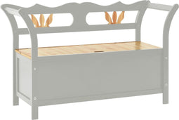 vidaXL - Bankje - 107x45x75,5 - cm - massief - vurenhout - grijs
