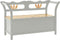 vidaXL - Bankje - 107x45x75,5 - cm - massief - vurenhout - grijs