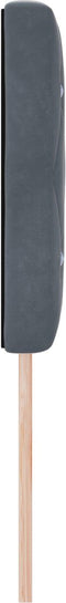vidaXL - Hoofdbord - met - Kristallen - Knopen, - Donkergrijs, - 140 - cm - Fluweel