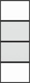 vidaXL - Schuifdeur - 76x205 - cm - gehard - glas - en - aluminium - zwart
