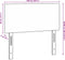 vidaXL - Hoofdbord - Eenvoudig - Ontwerp - Lichtgrijs - 100 - cm - Corduroy - Stof