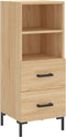 vidaXL - Dressoir - 34,5x34x90 - cm - bewerkt - hout - sonoma - eiken