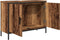 vidaXL - Wastafelkast - 80x30x60 - cm - bewerkt - hout - oud - houtkleurig