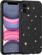 iPhone 11 Hoesje Siliconen - iMoshion Design hoesje - Zwart / Meerkleurig / Goud / Stars Gold