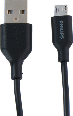 PHILIPS DLC21030U - USB-A naar Micro USB Kabel - 1.2 Meter - Zwart