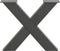 vidaXL - Salontafelpoten - 2 - st - X-vormig - 60x(42-43) - cm - staal - antraciet